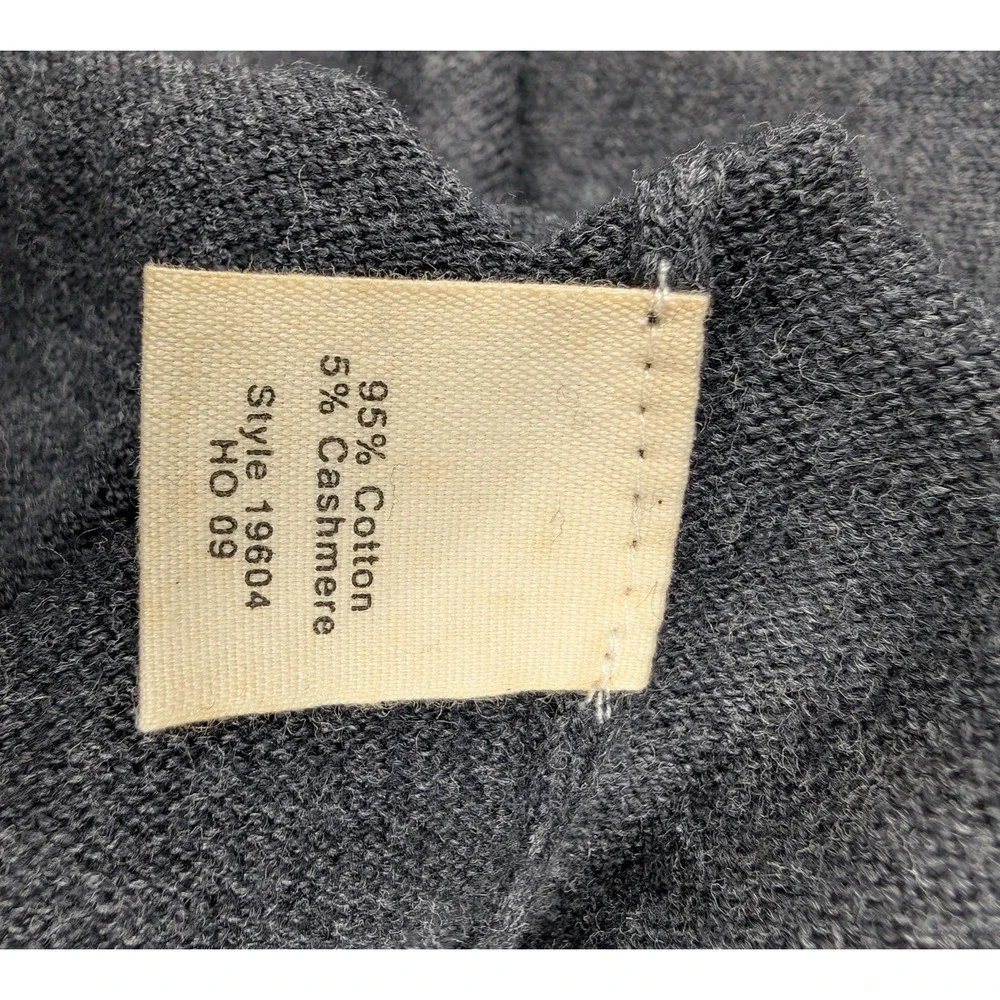 J Crew Sweater Men XS Cotton Cashmere Minimal Quiet Luxury Timeless Capsule Gray
